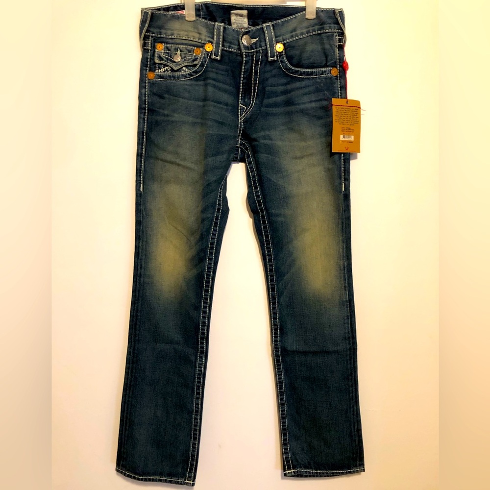 NWT True Religion Men’s Straight Denim Made in USA ; Y2K Version